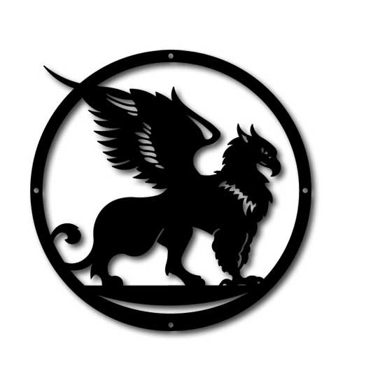 Флюгер «Грифоны и единороги» №4